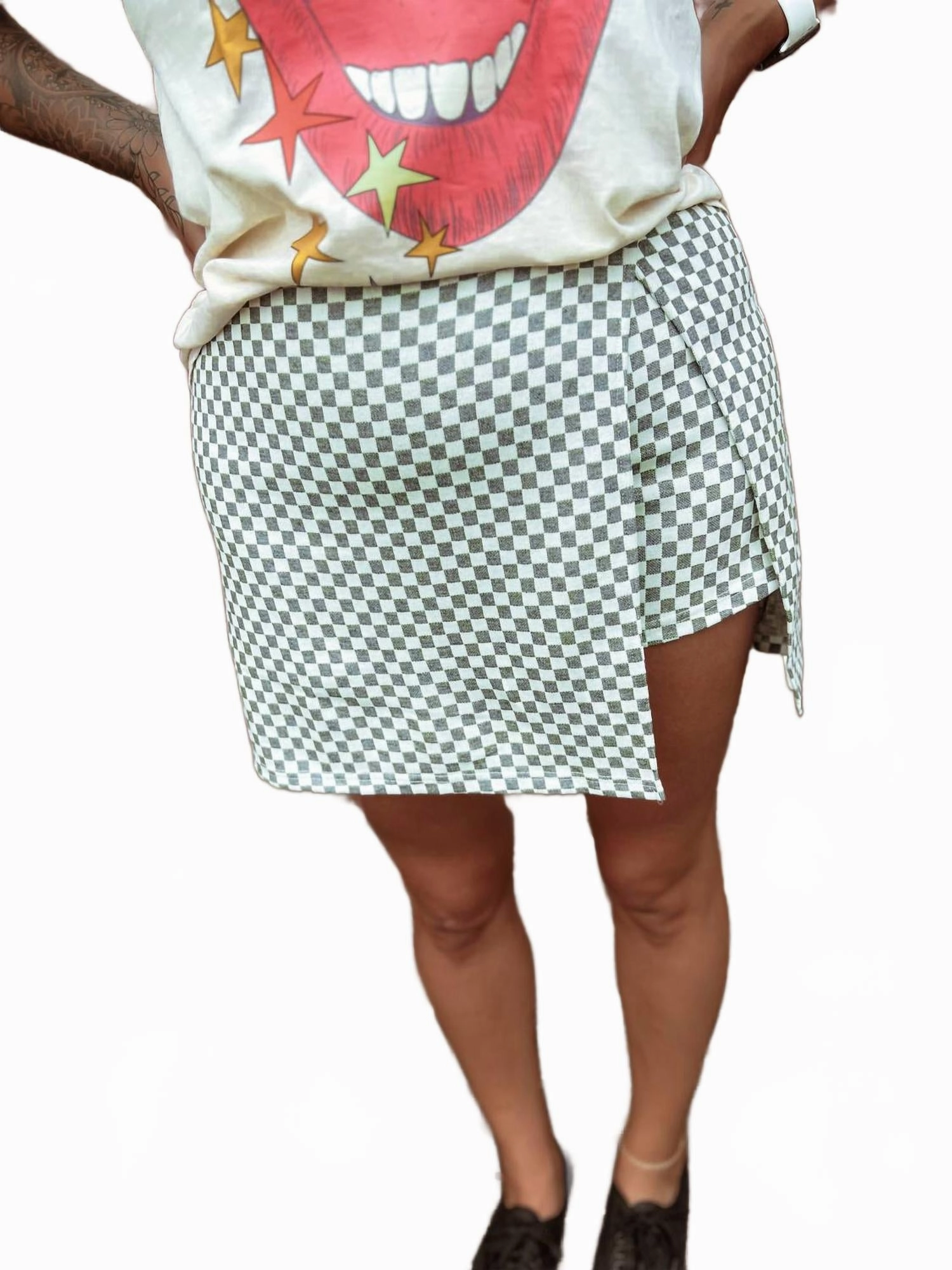Simple Cut Estelle Skort In Grey