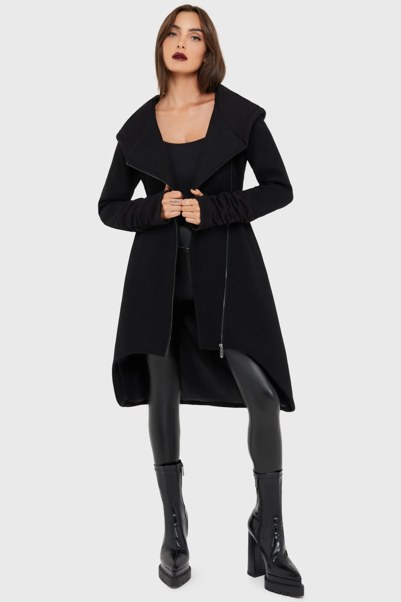 Stripe Look Outdoor Ready Eternal Coffin Coat