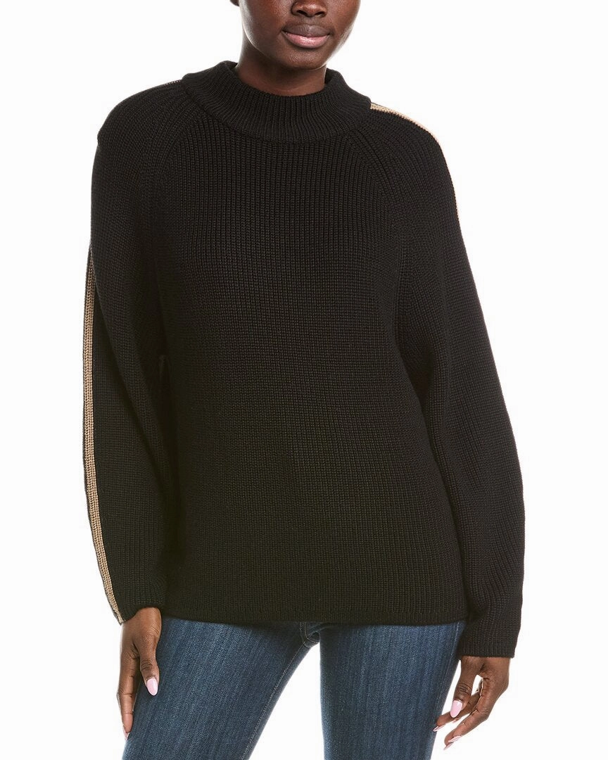 Velvet by Graham & Spencer Wool-Blend Sweater Flexible Neck Opening Winter Layering