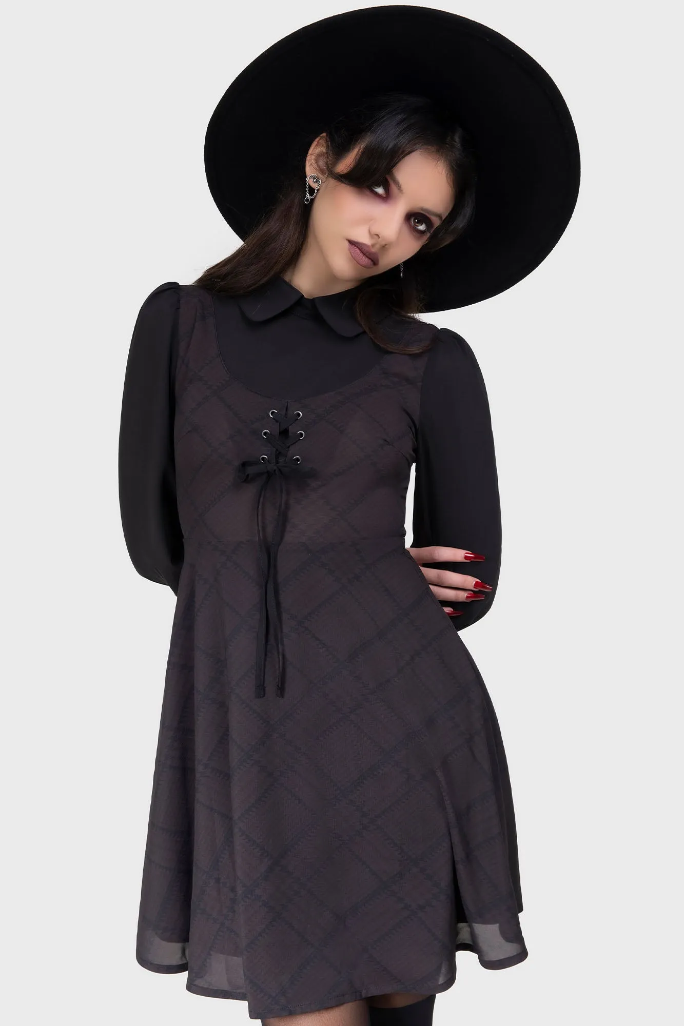 Side Slit Inner Feel Scriptorium Dress