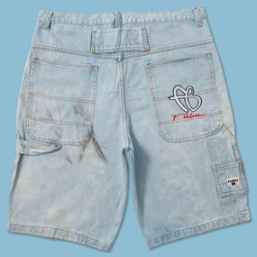 Everyday Comfort Wear Y2K Fubu Jorts W40 Cozy Fabric Chilly Layer