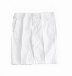 Women's Cut Off Bermuda Shorts In White laid-back style Wear Resistant Fabric