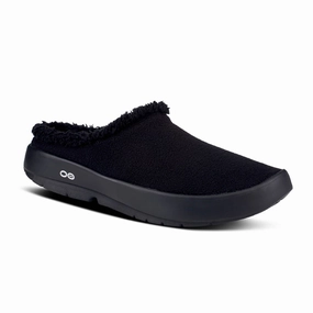 Mobile Steps Men's Oofos Oocoozie Mule in Black