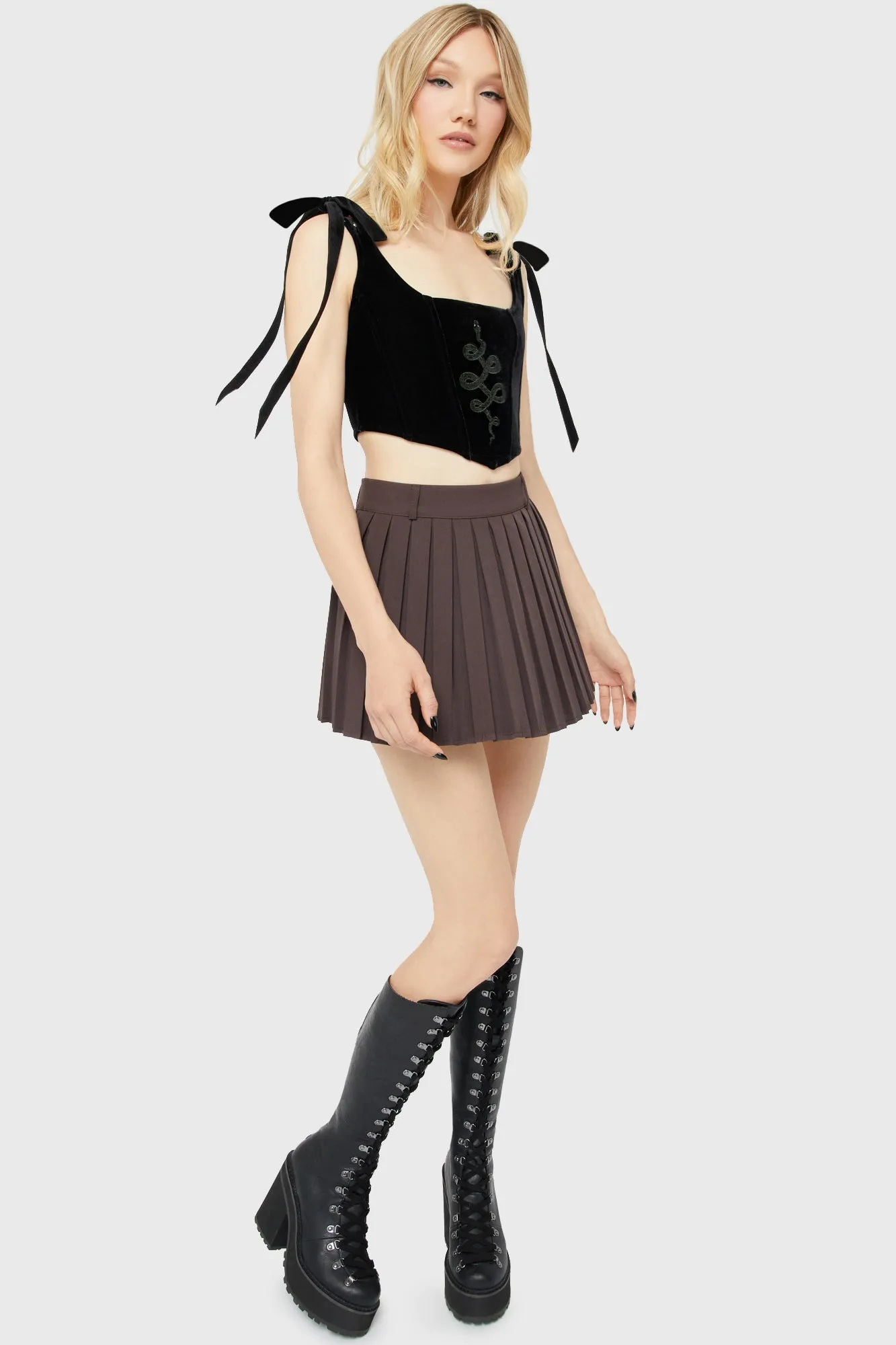 Eve's Venom Corset Top Cozy Blouse Lightweight insulation