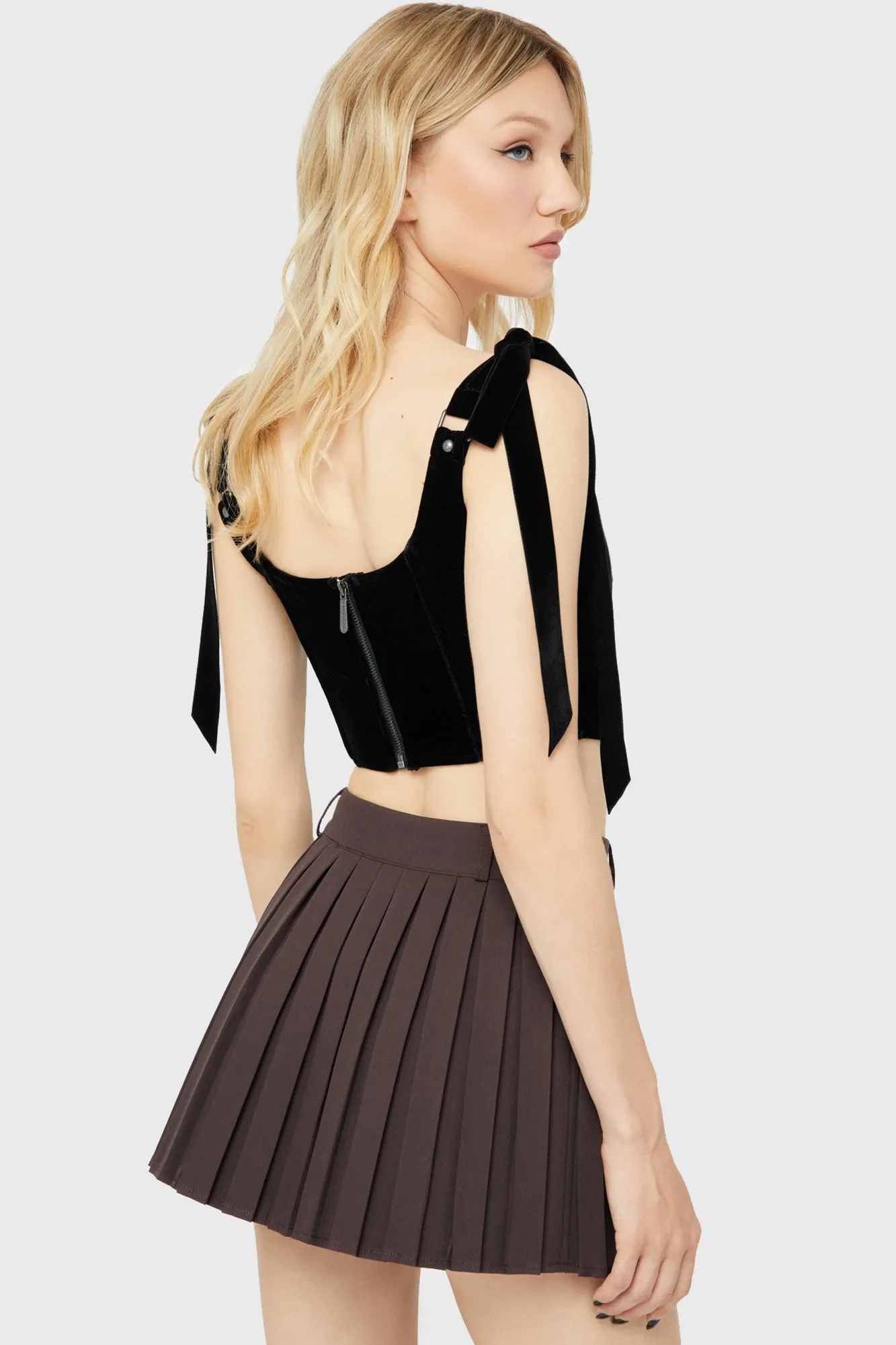 Eve's Venom Corset Top Noise Reduced Zipper