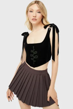 Eve's Venom Corset Top Stain Repellent Coating Flatlock Seams