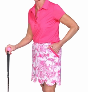 Pre Shrunk Cotton Blend Sassy Scallop Skort In Folly