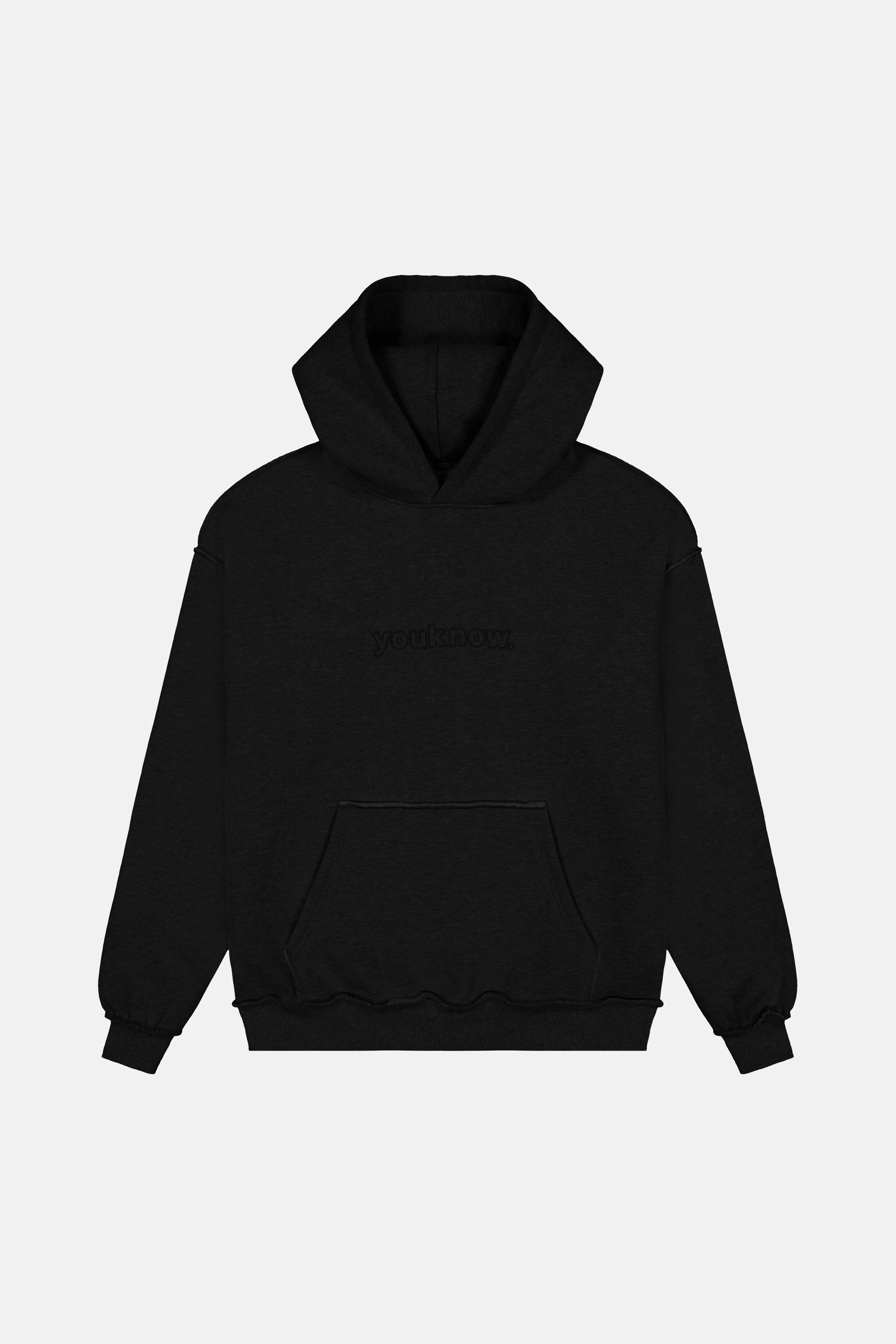 Exposed Seam Hoodie | Black Snow Wear Street Scene Style