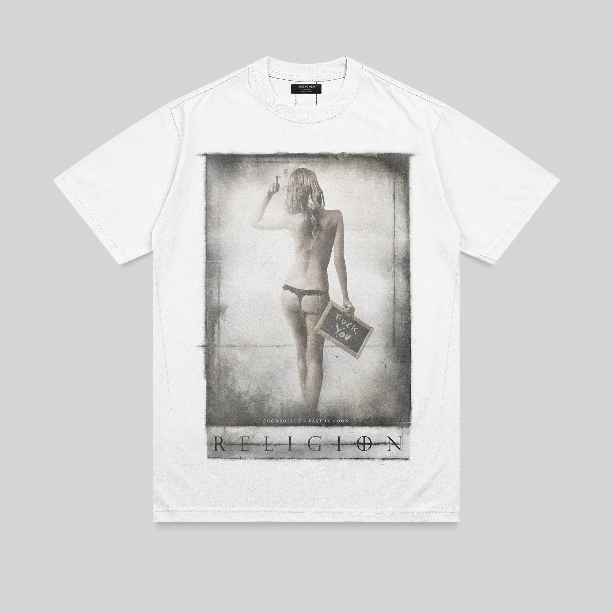 F-YOU T-SHIRT WHITE SoftenedTexturedWeave