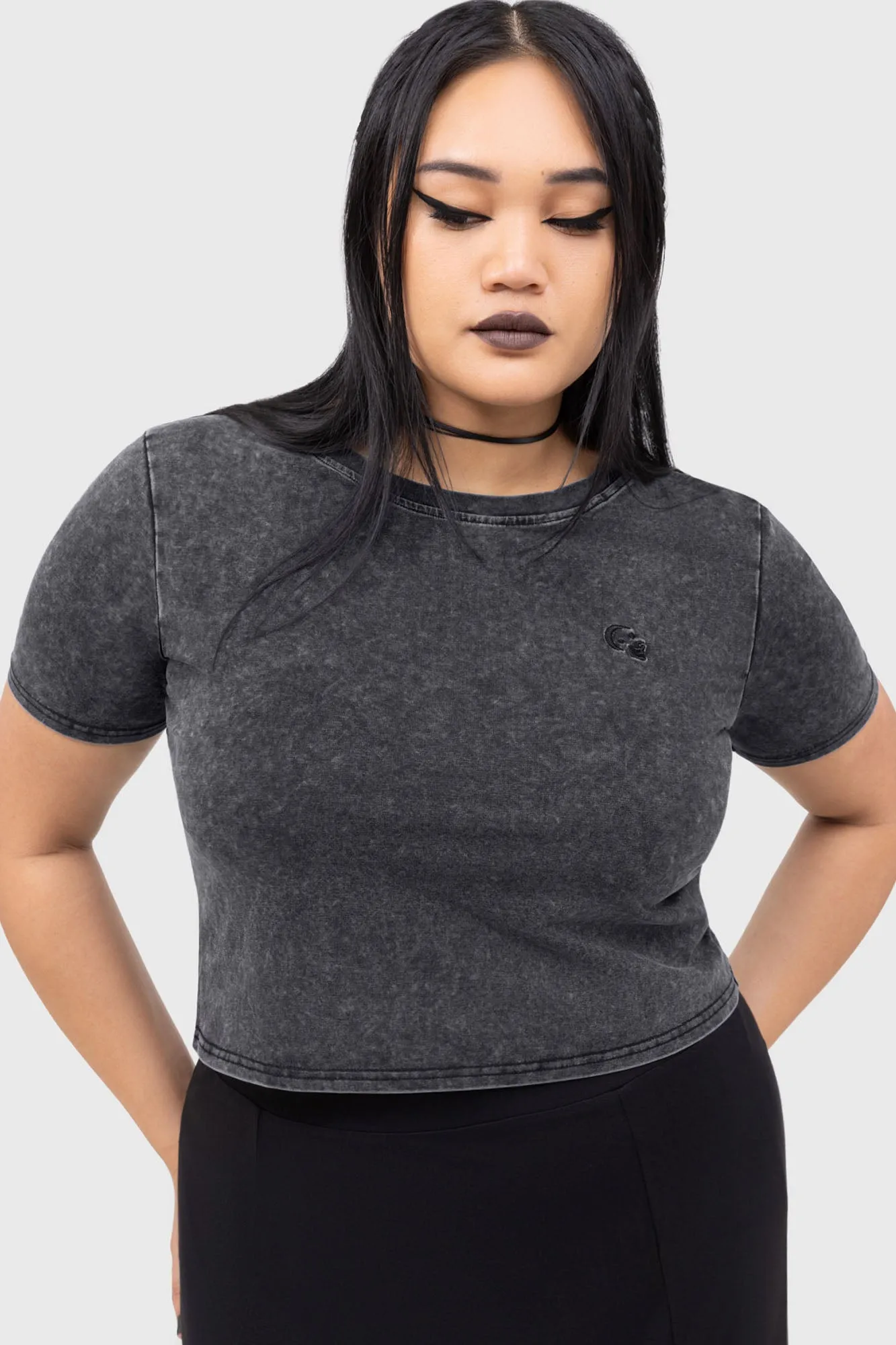 Endless Void Top Ribbed Collar Design Light Style Trend