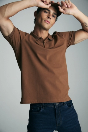 Basic piqu?? polo Comfortable Style Classic Layer