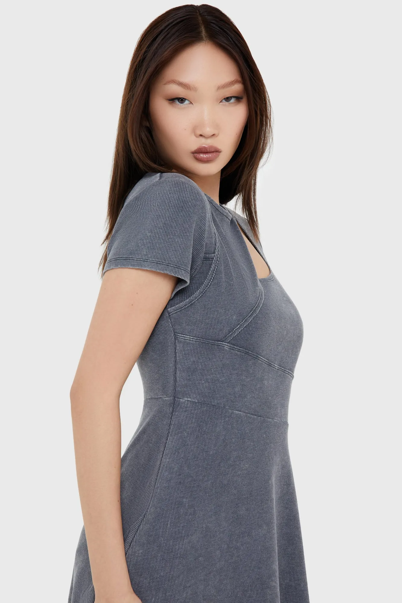 Fallen Vault Dress Ruffle Hem