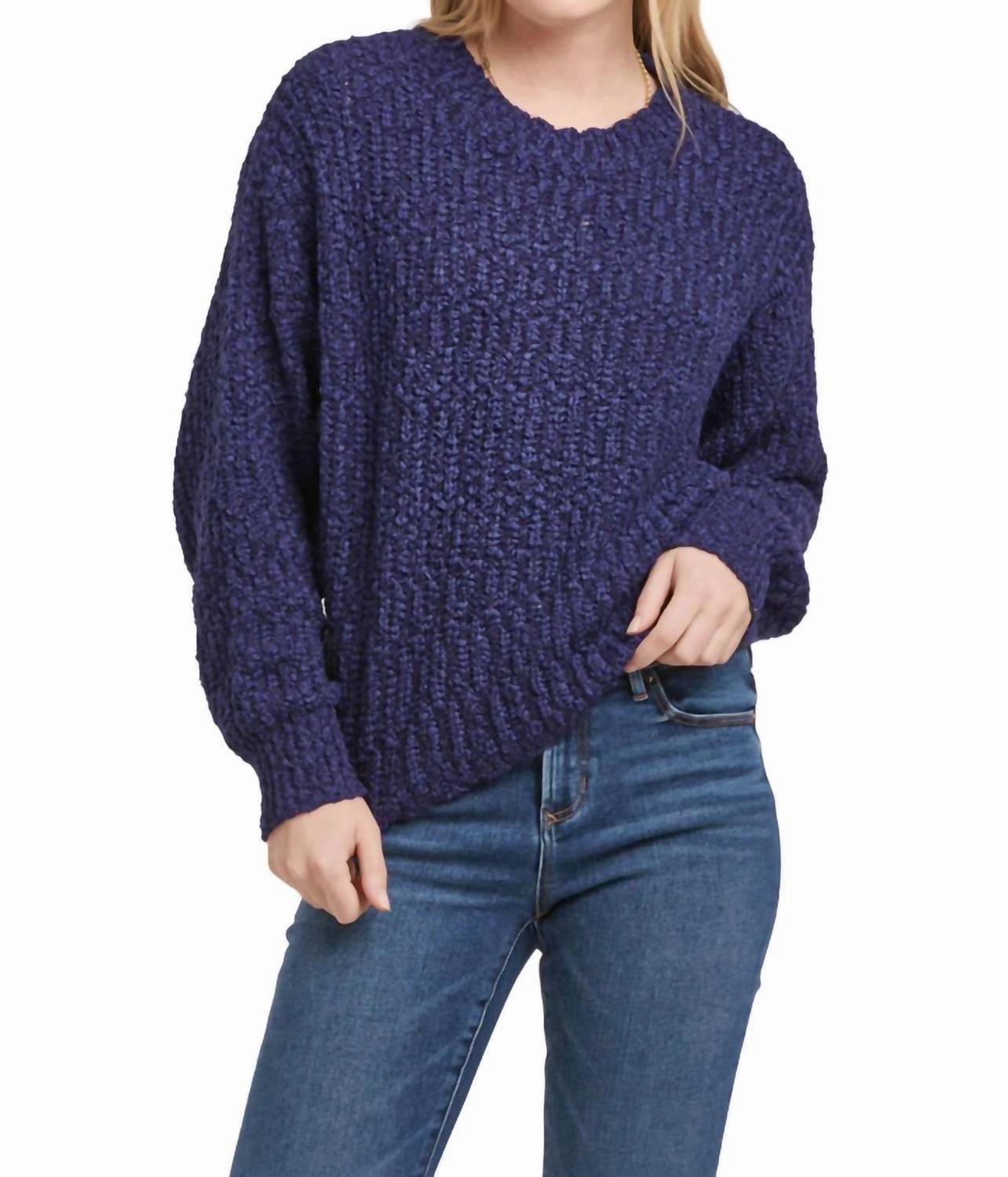 Fantine Sweater In Skipper Blue Sophisticated Style