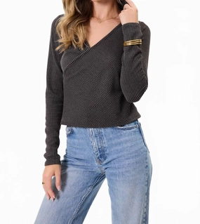 Thermal regulation Soft and Stylish Danielle Top In Charcoal