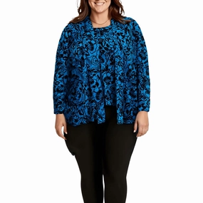 Unisex style Fashion Knit Womens Printed Recycled Polyester Cardigan Sweater