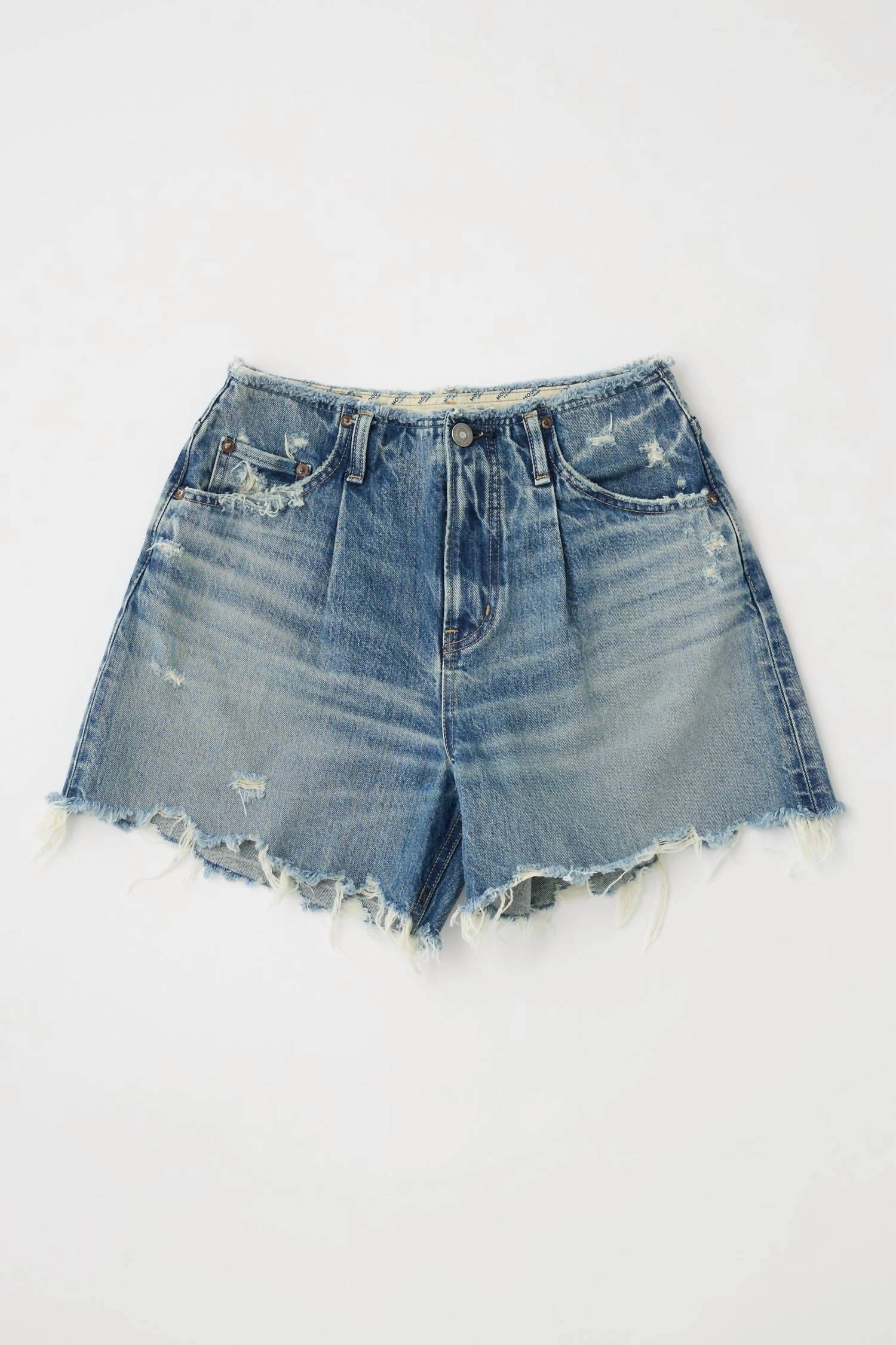 Women's Vintage Denim Ludlow No Belt Shorts In Light Blue Comfortable Stretch
