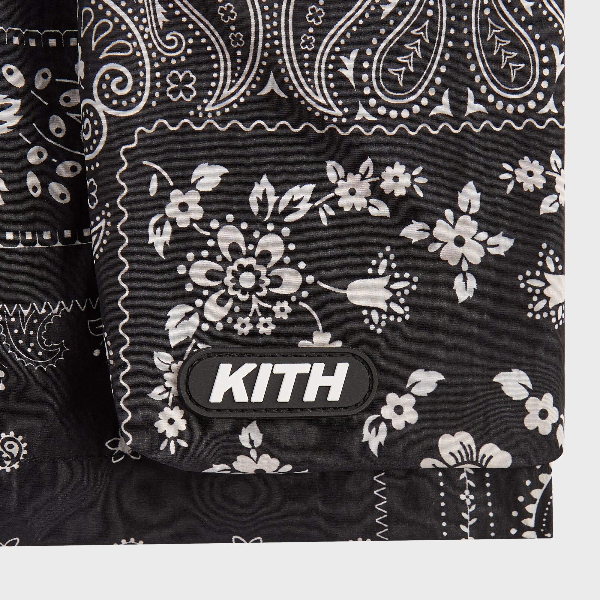 Kith Kids Printed Mini Cargo Skirt - Black Diagonal Slit Chill Wear