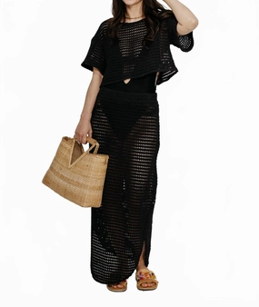 Sprout Skirt In Black Comfort Mood