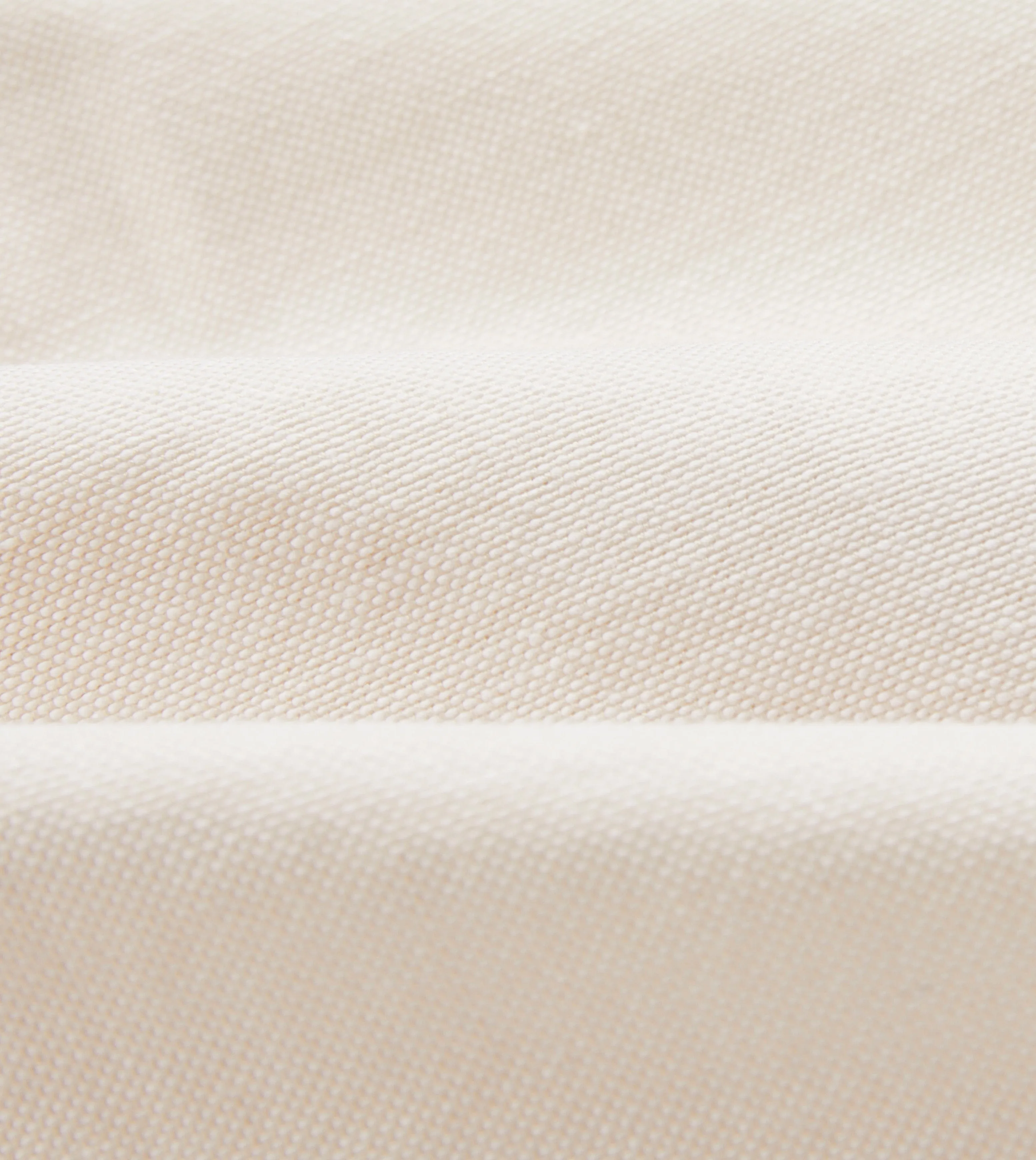 Cream Cotton Oxford Cloth Button-Down Shirt Festival Fashion