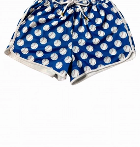 Women's Baseball Everyday Shorts In Blue UPF Protection