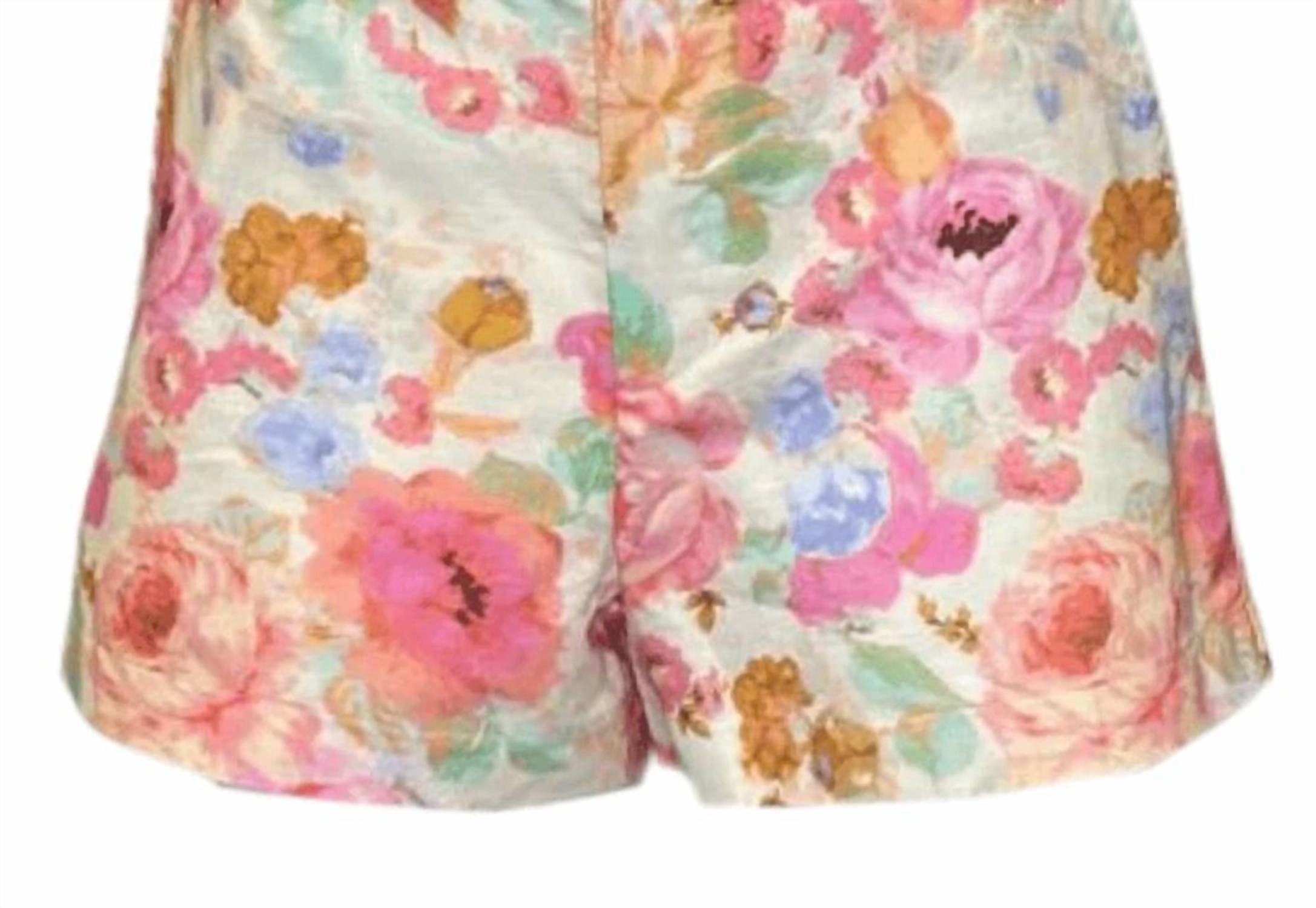 Charlie Floral Short In Multi Compact Packable Design