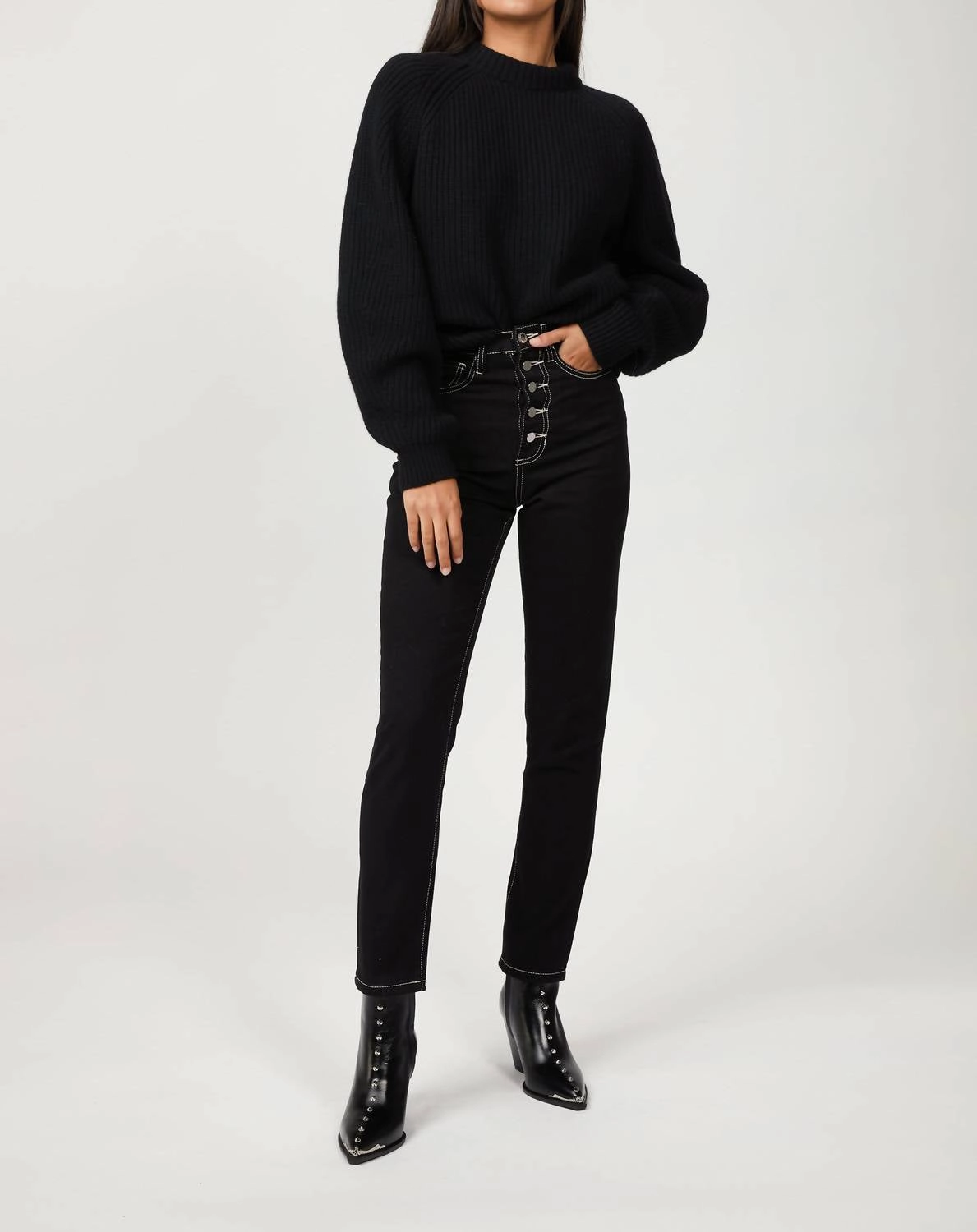 Quick drying material Fifi Sweater In Black