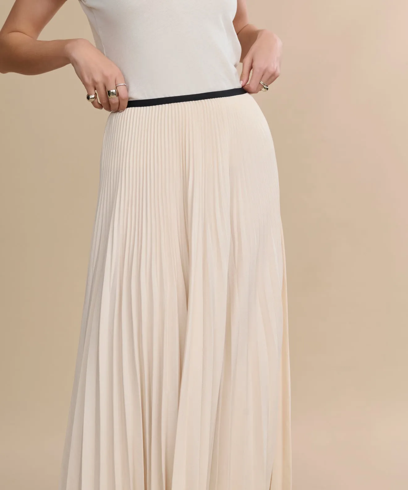 Pleated Skirt Elegant Flow