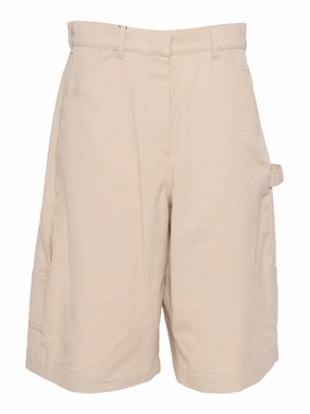 Mid-Rise Relaxed Fit Shorts With Multiple Pockets Striped Design Reinforced Hems