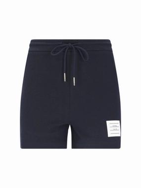 Sports Shorts "Stripe"  Navy Ventilated Back Panels