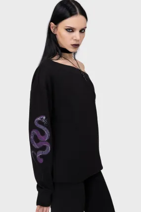 Layered Edging Ventilated Mesh Panel Dreadwood Sweatshirt