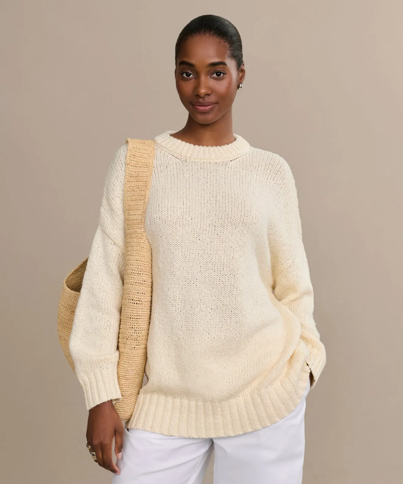 Essential Layer Natural Feel Foster Cotton Sweater