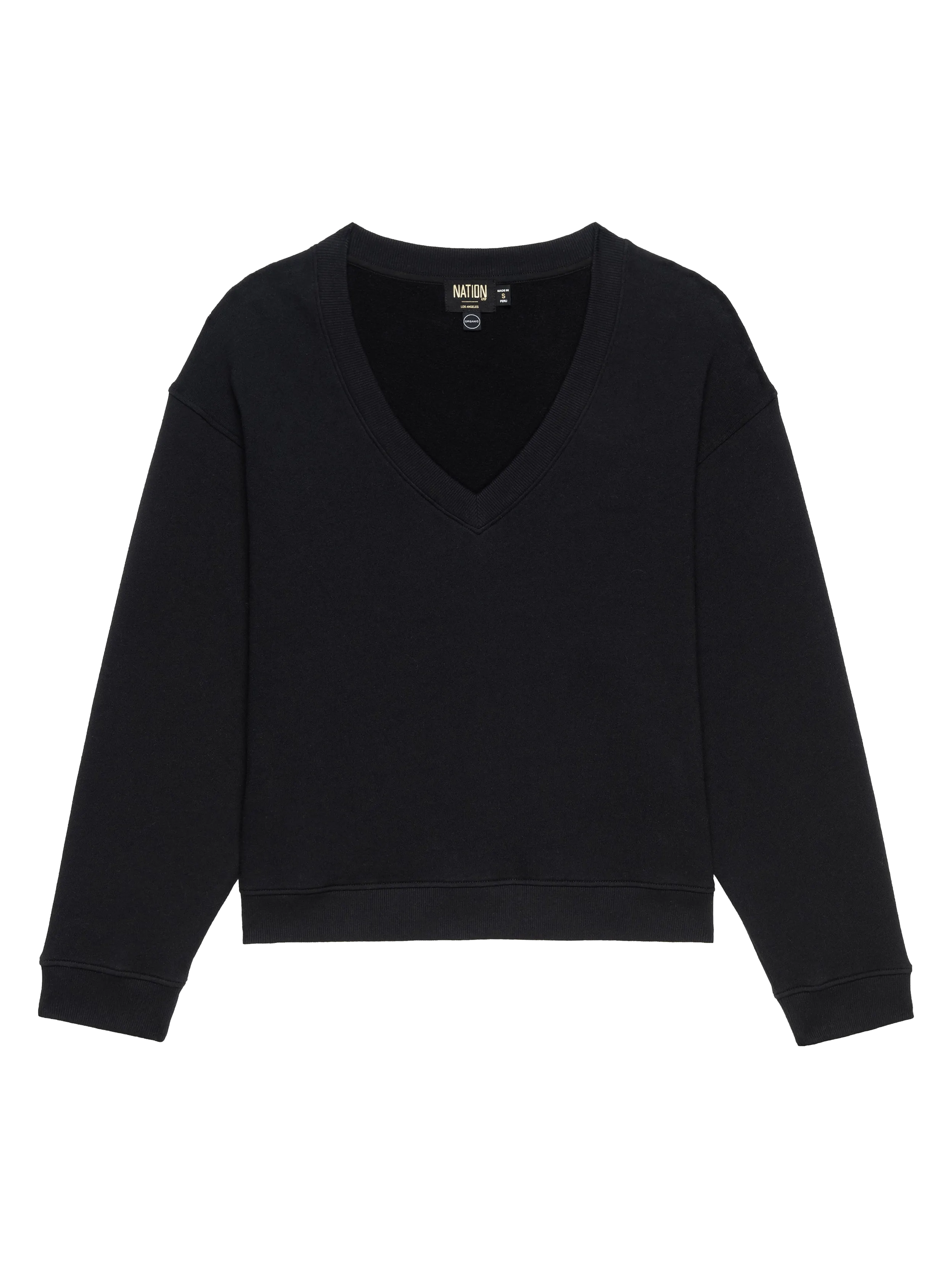 Wyatt Sweatshirt - Black Snag Resistant Surface