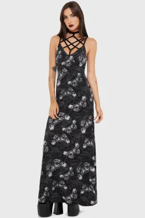 Calm Grace Spidrasica's Web Maxi Dress