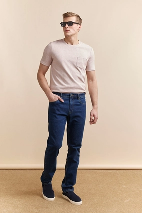 Spring Mood Office Wear Minimalist Base Fit Piece Five pockets Slim fit jeans
