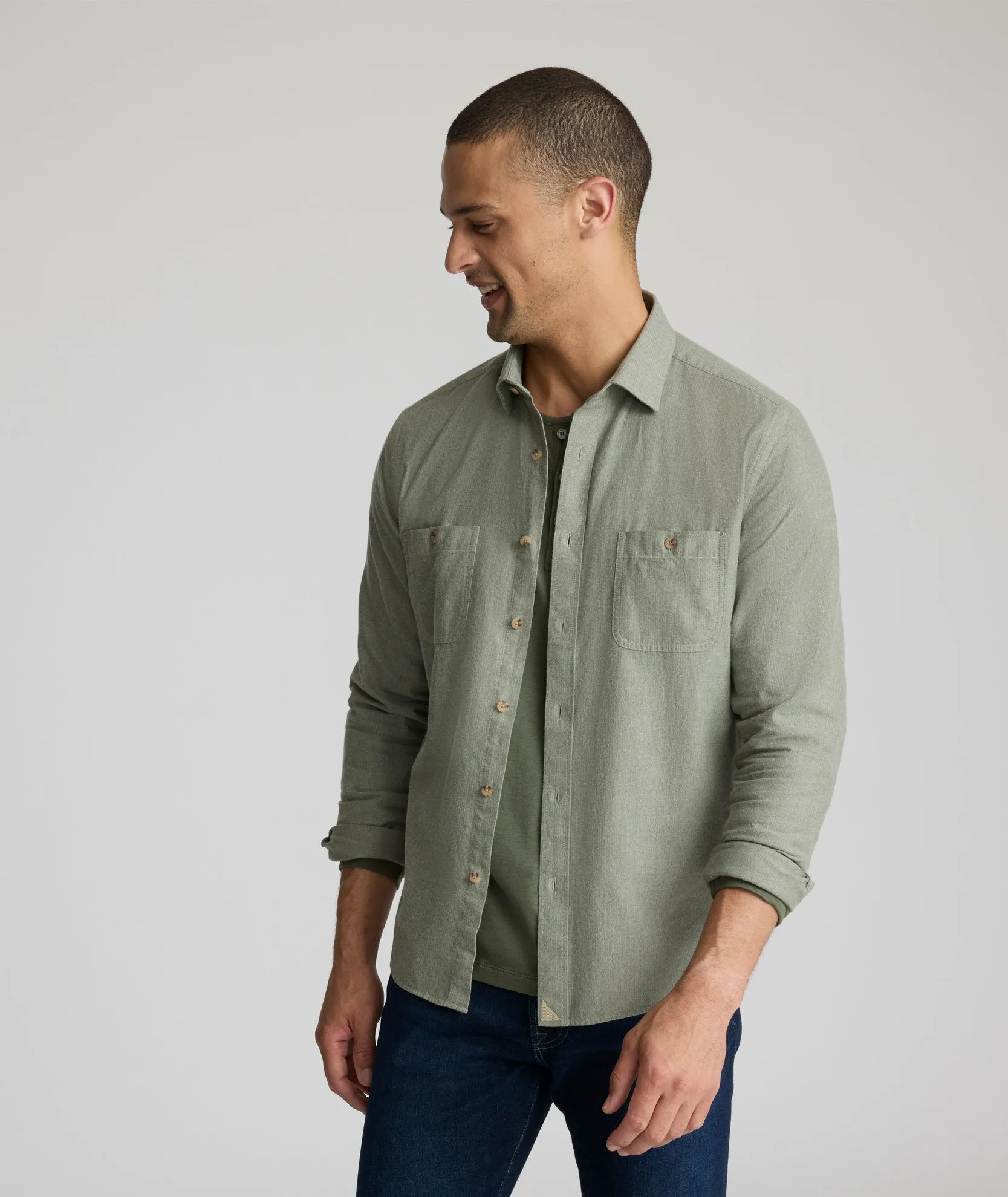 Gift Idea Loose Comfort Flannel Hemsworth Shirt