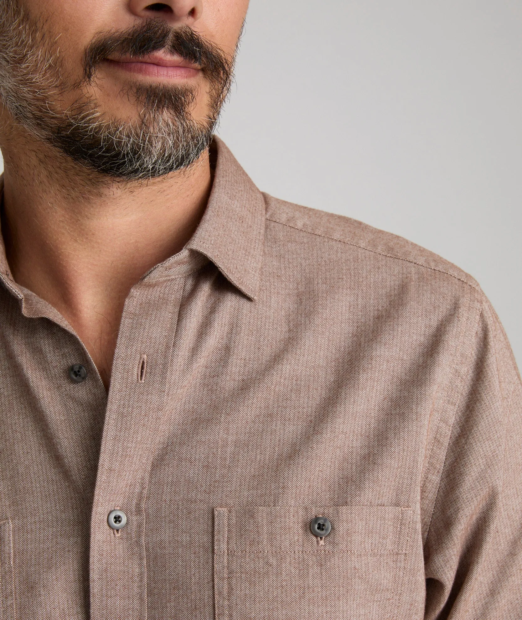 Stretch Fit Technology Flannel Hemsworth Shirt