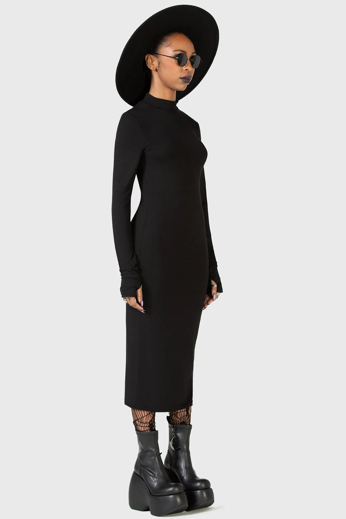 Flash Of Presence Midi Dress Comfortable and Flattering