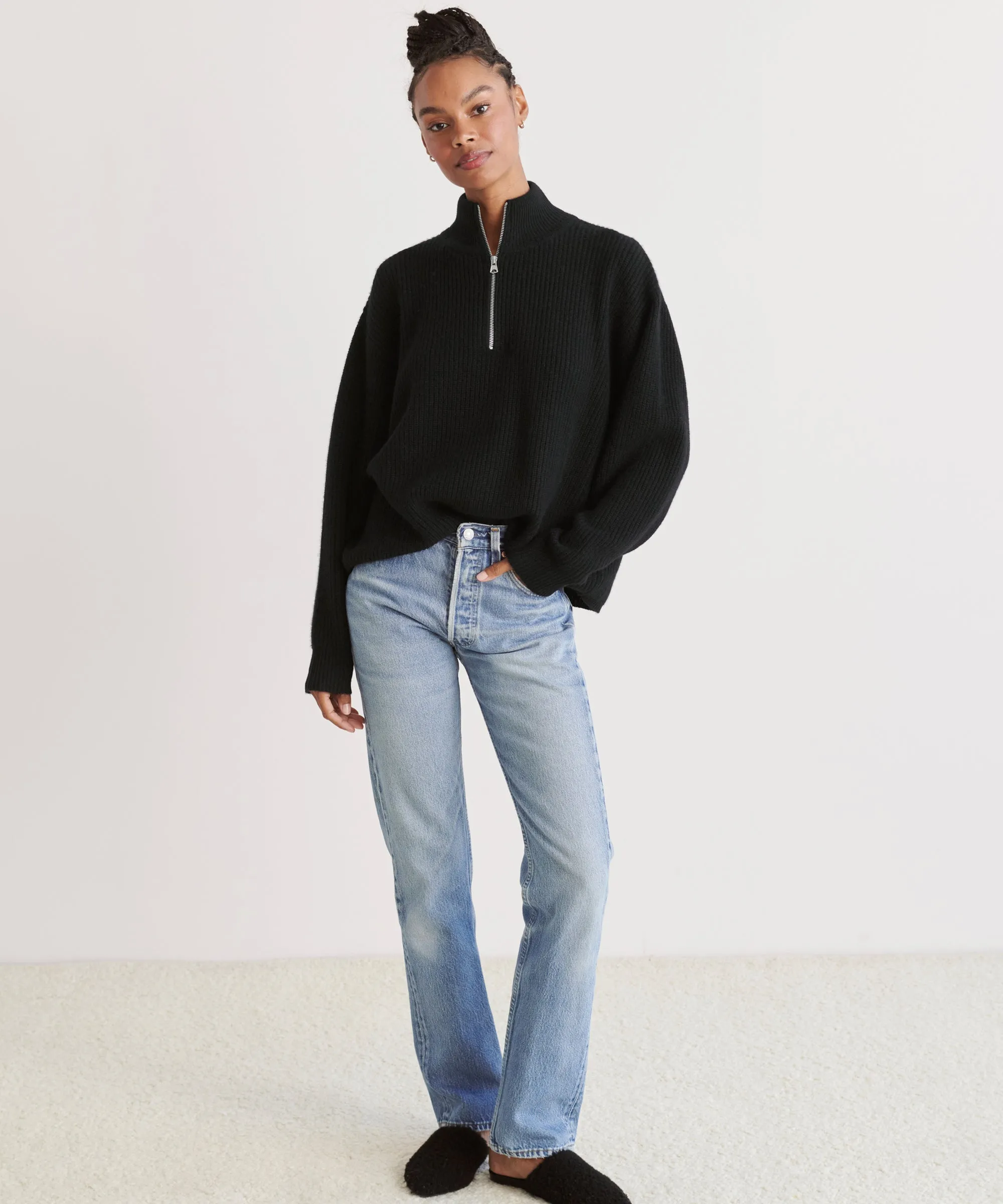 Cozy Moments Cashmere Half Zip