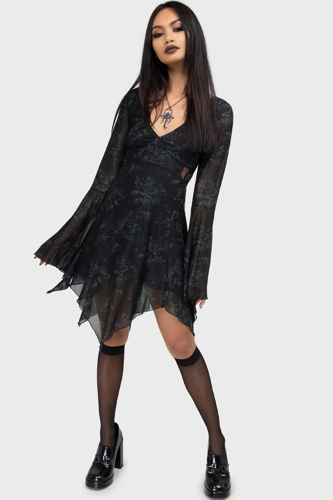 Nocturnal Grove Dress Cozy Feel