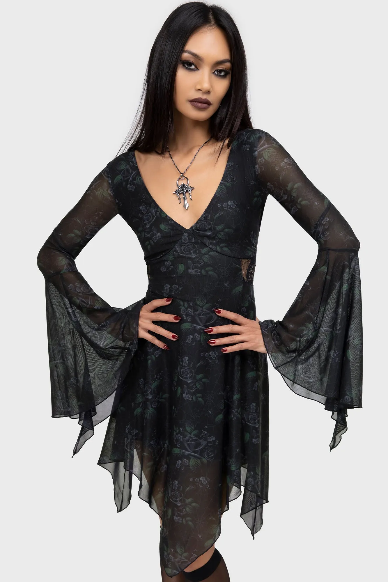 Nocturnal Grove Dress Soft and Relaxed Travel Fit
