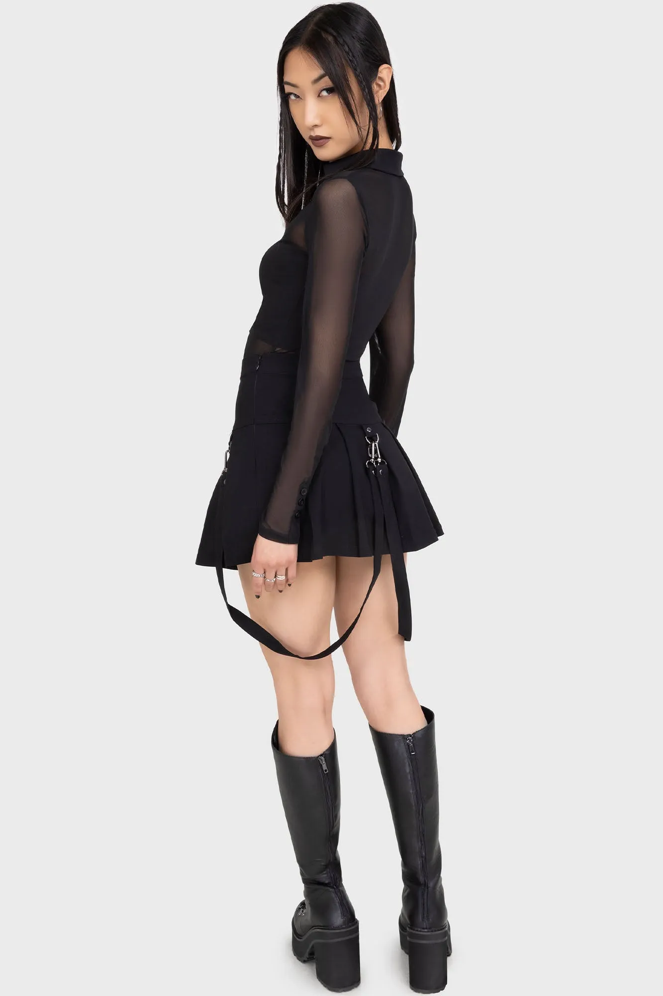 Merely A Madness Mini Skirt Abstract Motif