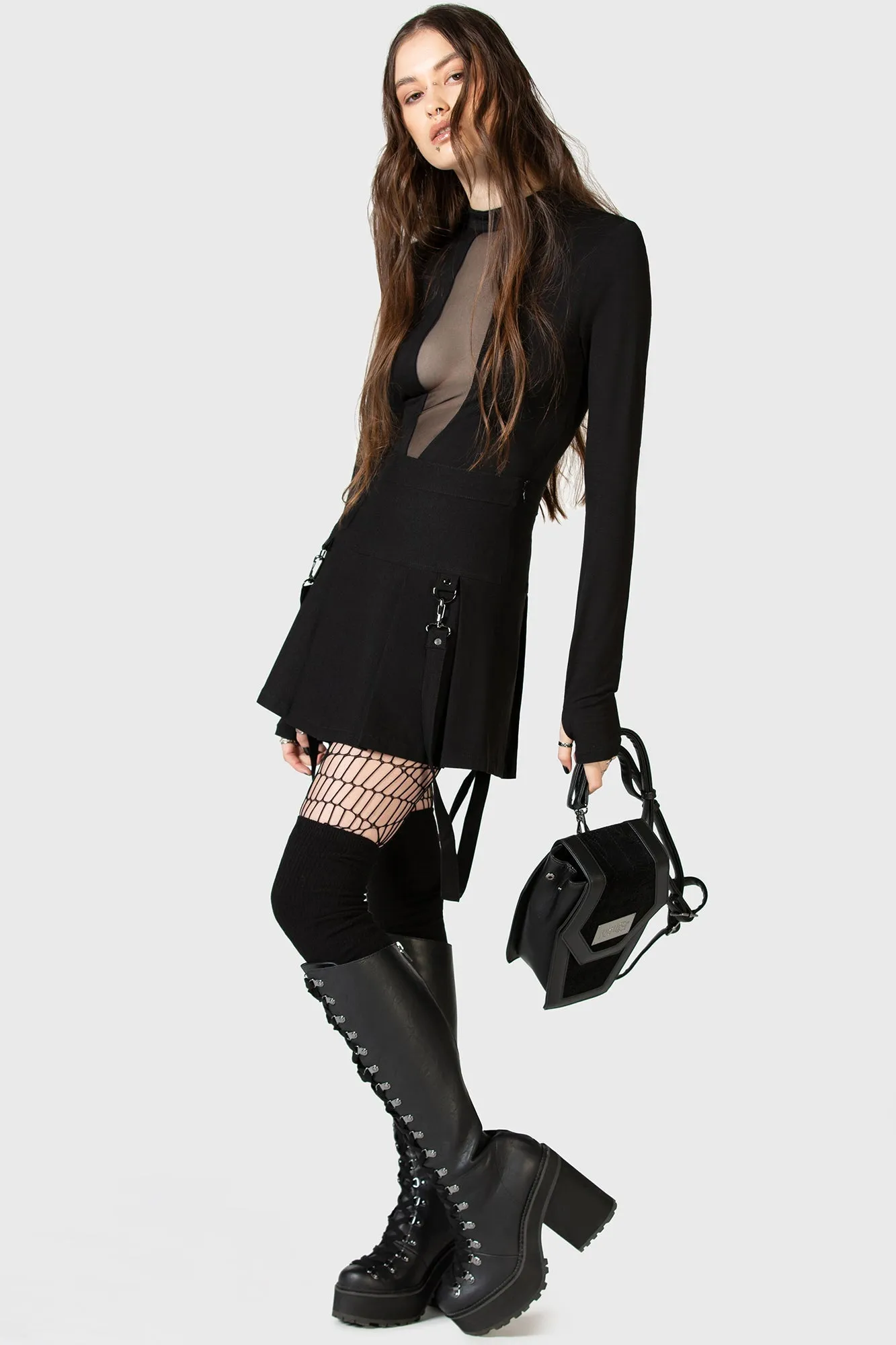 Merely A Madness Mini Skirt Elegant Texture City Look