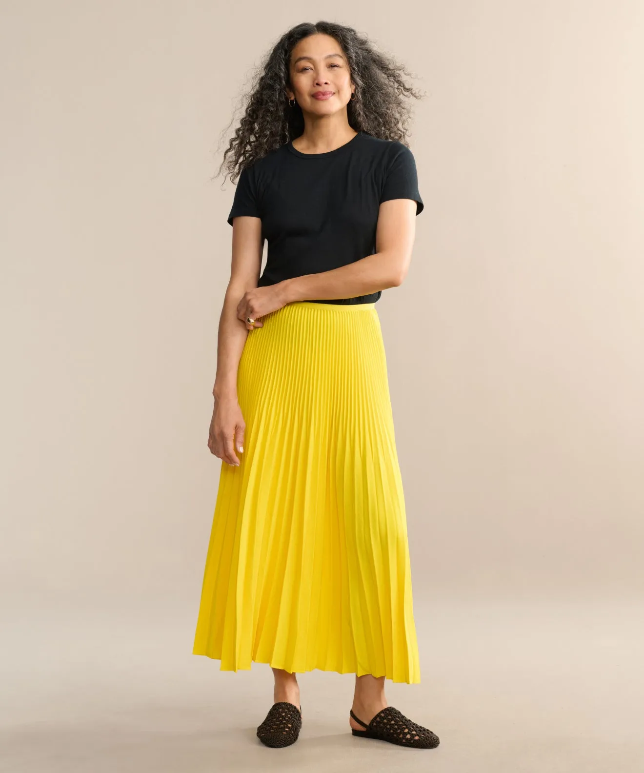 Modern Design All Day Look Pleated Skirt