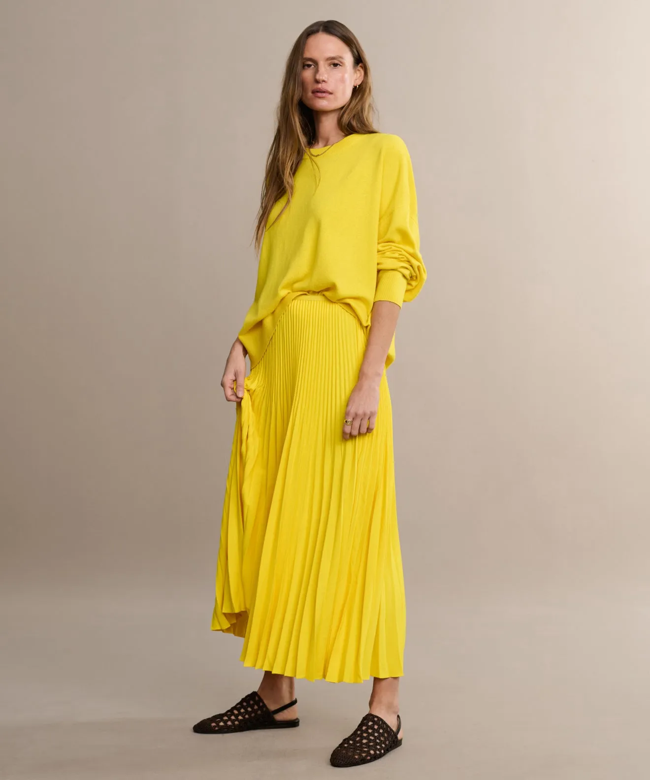City Tones Pleated Skirt