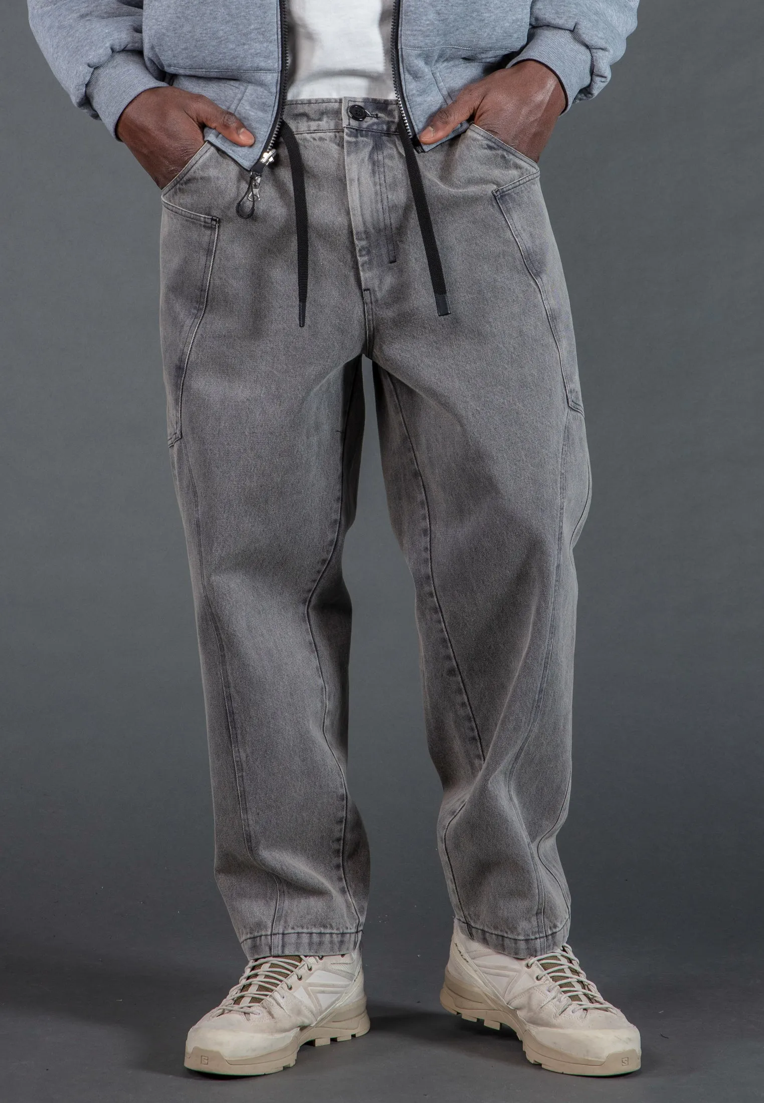 INTENSE JEAN WASHED CHARCOAL Move Freely Stretch Support Fit