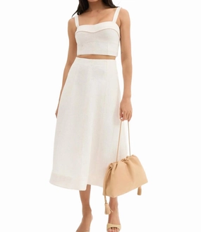 Simple Layers Fellini Jacquard Skirt In Dove