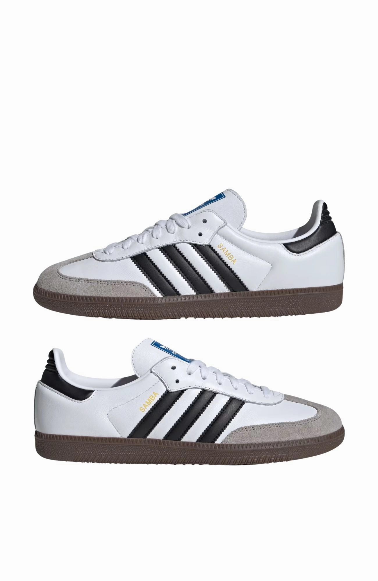 Samba OG Cloud White Core Black Clear Granite Extended Heel Support Power Motion
