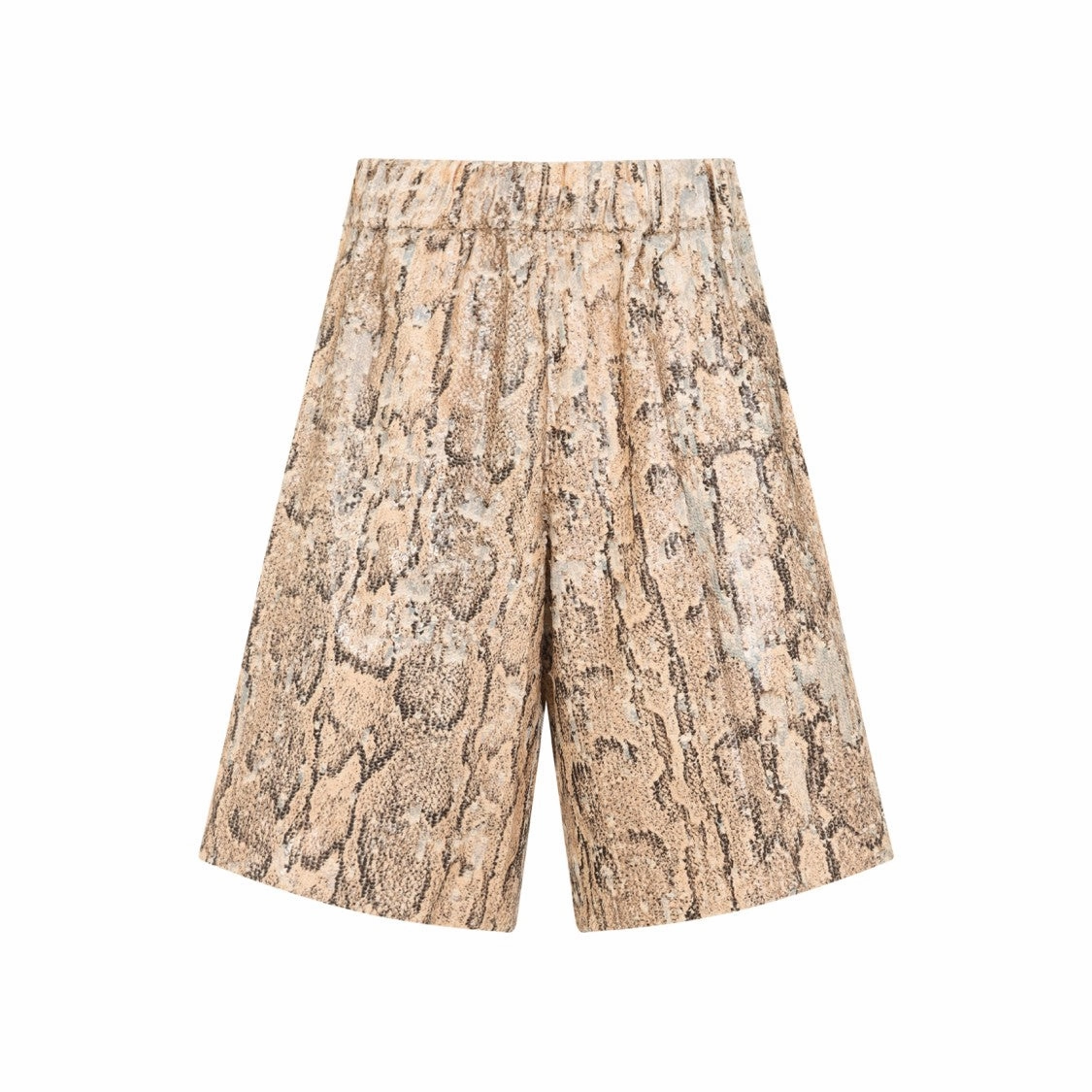 Pomy Bis Beige Cotton Bermuda Shorts Board shorts Anorak