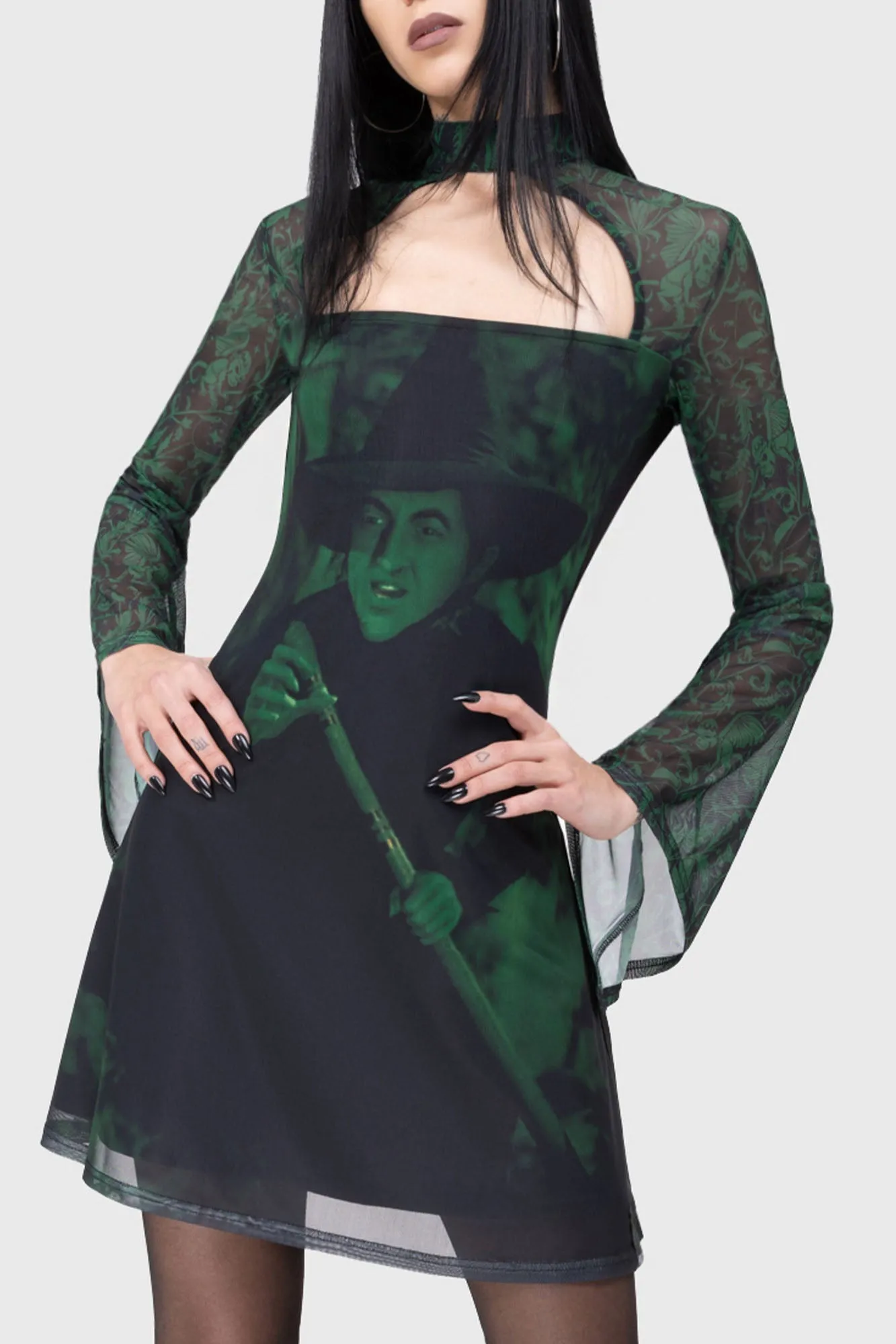 Truly Wicked Mini Dress V Neckline Bold Structure