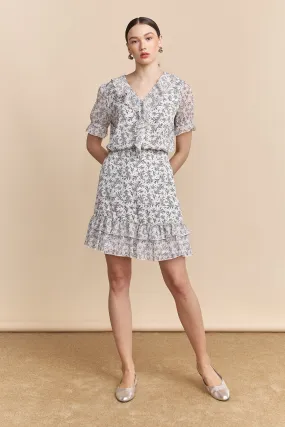 Floral printed skirt with frills Style Staple